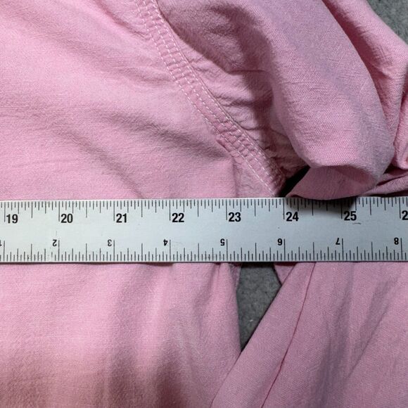 VINTAGE Polo Ralph Lauren Shirt Men Large Pink Double Dual Pocket USA Made Ivy - Picture 11 of 13